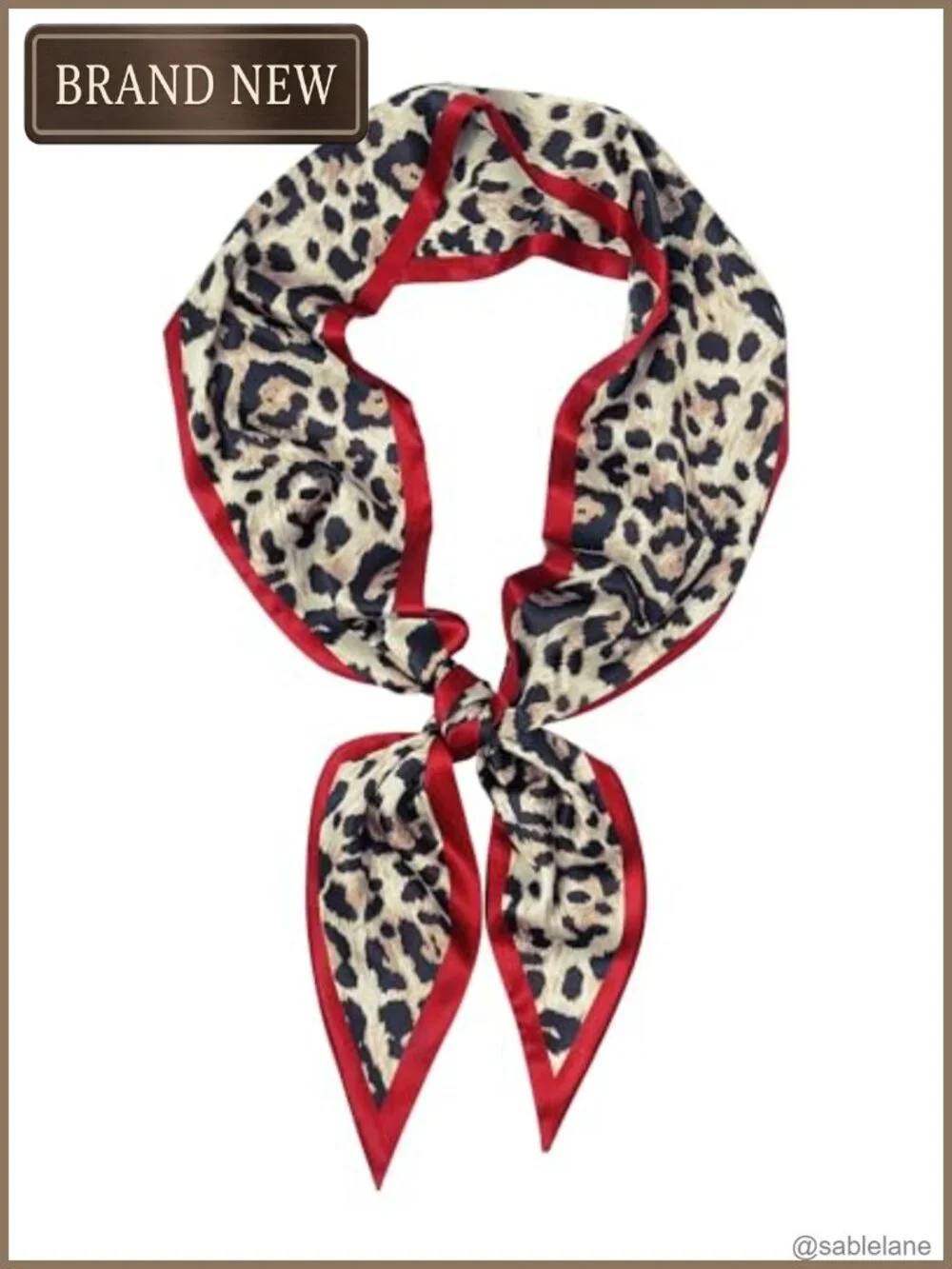 Skinny Scarf for Women, 100% Polyester, Head Neck Scarf, Bag Scarf, Purse Charm